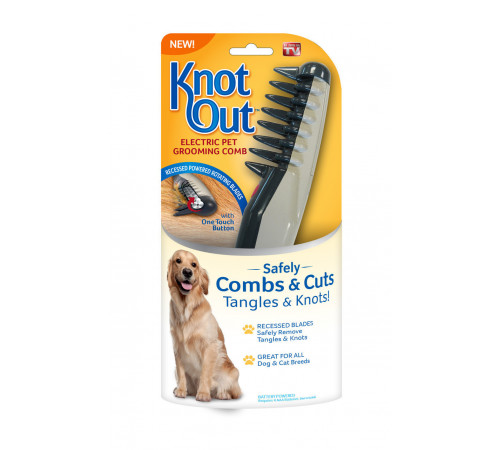 РАСПРОДАЖА Расчёска для шерсти животных Knot Out Electric Pet Comb (WN-34) (72)