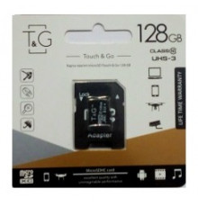 НЕТУ Карта памяти micro SDHC 128GB T&G (class10) (UHS-3) (с адаптером)