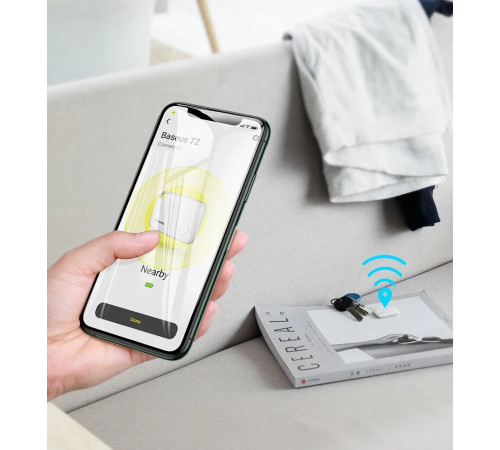 Трекер Baseus Intelligent T2 ropetype anti-loss device White (ZLFDQT2-02)