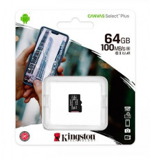 НЕТУ Карта памяти micro SDHC 64GB Kingston (class 10) (UHS-3) (БЕЗ АДАПТЕРА)