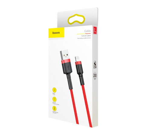 Кабель Baseus Cafule Cable USB For Lightning 1.5A 2m Red+Red (CALKLF-C09)