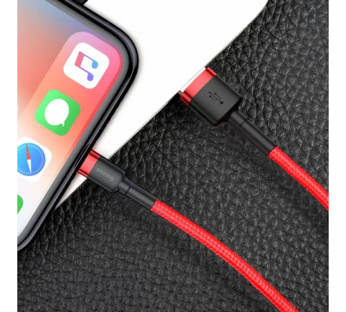 Кабель Baseus Cafule Cable USB For Lightning 1.5A 2m Red+Red (CALKLF-C09)