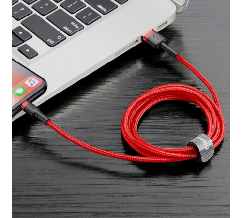 Кабель Baseus Cafule Cable USB For Lightning 1.5A 2m Red+Red (CALKLF-C09)