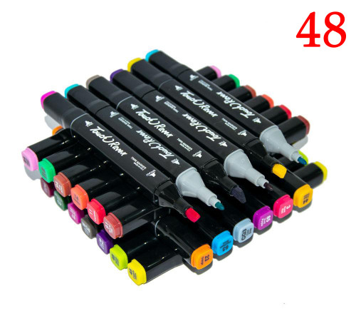 НЕТУ Набор маркеров для скетчинга (48 шт) Чёрный // (25 шт/ящ)