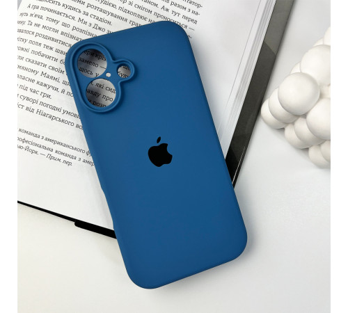 Чохол для смартфона Silicone Full Case AA Camera Protect for Apple iPhone 16 38,Surf Blue (FullAAi16-38)