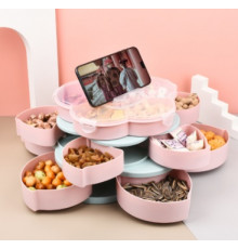 РАСПРОДАЖА Органайзер для сладостей Flower shap 3 яруса с подставкой телефона (WO-25) (20 шт/ящ)