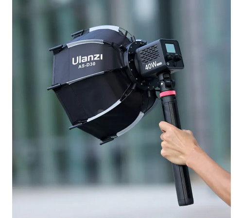 Софтбокс Ulanzi AS-D30 Octagonal Softbox, 30cm, Mini Bowens Mount and Grid (UV-L083GBB1 AS-D30) (L083GBB1)