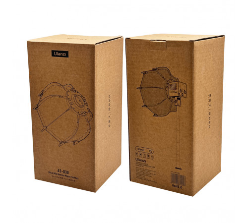 Софтбокс Ulanzi AS-D30 Octagonal Softbox, 30cm, Mini Bowens Mount and Grid (UV-L083GBB1 AS-D30) (L083GBB1)