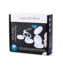 Зеркало с LED подсветкой круглое Large LED Mirror (складное, 5X) (WO-29) // (36 шт/ящ)