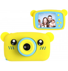 РАСПРОДАЖА Фотоаппарат детский мишка Teddy GM-24 (РОЗОВЫЙ/ЖЁЛТЫЙ) [602] (100 шт/ящ)