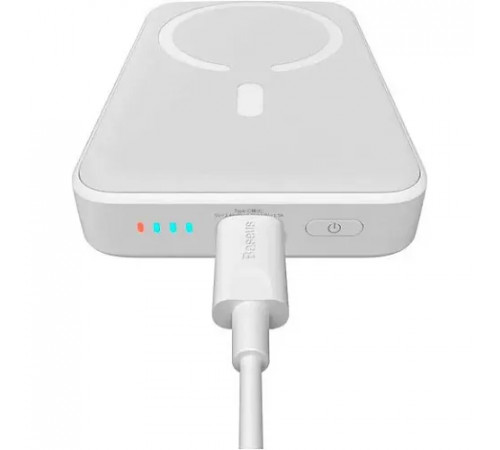 Зовнішній акумулятор Baseus Magnetic Mini Wireless Fast Charge Power Bank 10000mAh 20W White (PPCX070002)