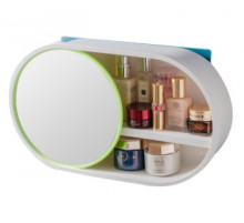 Органайзер-полка для косметики с зеркалом (Зелёный) BWJ-117 // (W-30)
