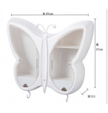 Органайзер-полка для косметики "Бабочка" (Белый) (W-33)