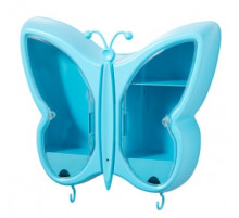 Органайзер-полка для косметики "Бабочка" (Синий) (W-34) (+ВИТРИНА 2шт)