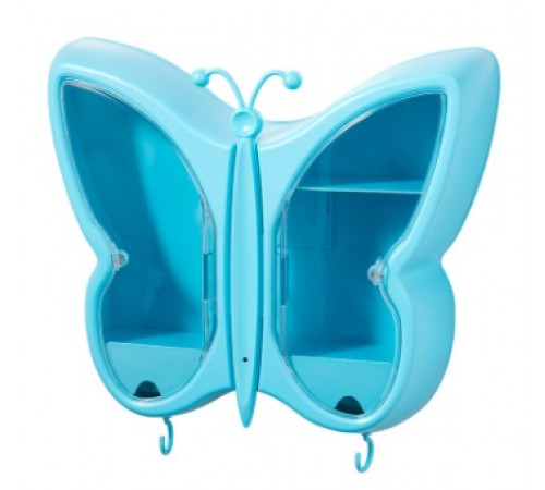 Органайзер-полка для косметики "Бабочка" (Синий) (W-34) (+ВИТРИНА 2шт)