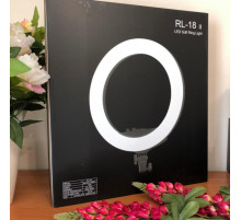 НЕТУ Кольцевая LED лампа RL-18 II 55W (USB) (WiFi-пульт) (45см) (3 крепления) (сумка) // [602] (5 шт/ящ)