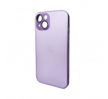Чохол для смартфона AG Glass Matt Frame Color Logo for Apple iPhone 15 Light Purple (AGMattFrameiP15LPurple)