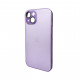 Чохол для смартфона AG Glass Matt Frame Color Logo for Apple iPhone 15 Light Purple (AGMattFrameiP15LPurple)