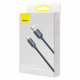 Кабель Baseus Crystal Shine Series Fast Charging Data Cable USB to iP 2.4A 2m Black (CAJY000101)