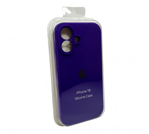 Чохол для смартфона Silicone Full Case AA Camera Protect for Apple iPhone 16 22,Dark Purple (FullAAi16-22)
