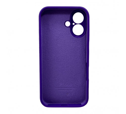 Чохол для смартфона Silicone Full Case AA Camera Protect for Apple iPhone 16 22,Dark Purple (FullAAi16-22)
