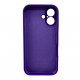 Чохол для смартфона Silicone Full Case AA Camera Protect for Apple iPhone 16 22,Dark Purple (FullAAi16-22)