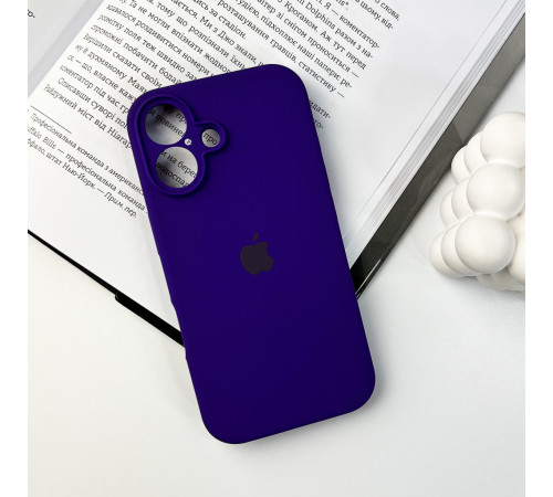Чохол для смартфона Silicone Full Case AA Camera Protect for Apple iPhone 16 22,Dark Purple (FullAAi16-22)