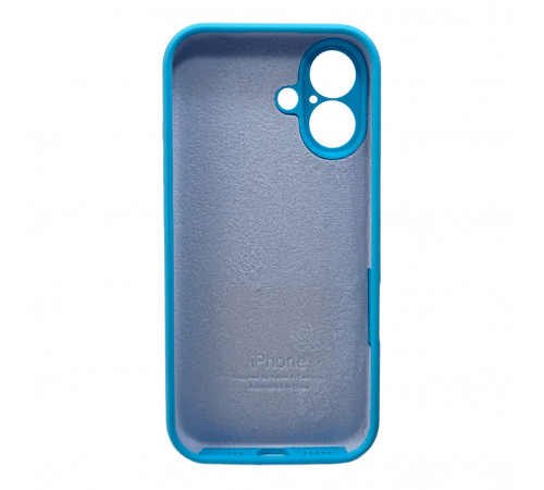 Чохол для смартфона Silicone Full Case AA Camera Protect for Apple iPhone 16 49,Cornflower (FullAAi16-49)