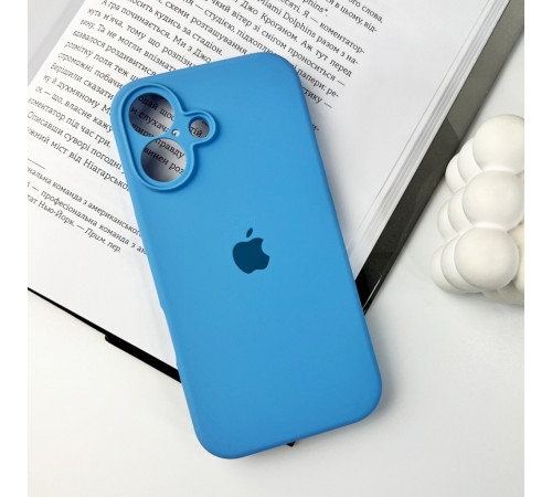 Чохол для смартфона Silicone Full Case AA Camera Protect for Apple iPhone 16 49,Cornflower (FullAAi16-49)