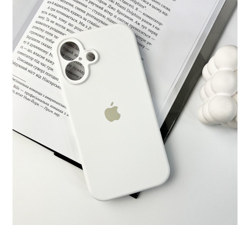 Чохол для смартфона Silicone Full Case AA Camera Protect for Apple iPhone 16 8,White (FullAAi16-8)