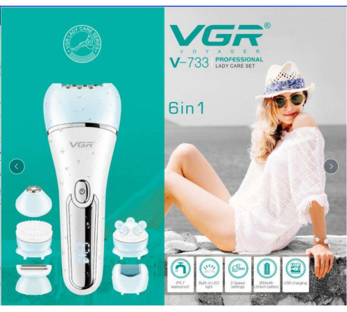 733  VGR   аккумуляторный  женский пилятор   VGR V-733            V-733   (24 )