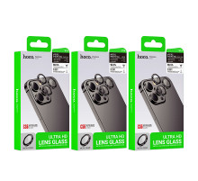 Захисне скло на камеру Hoco Crystal clear HD 3D metal frame iPhone 15-15 Plus (V14) (1 шт)