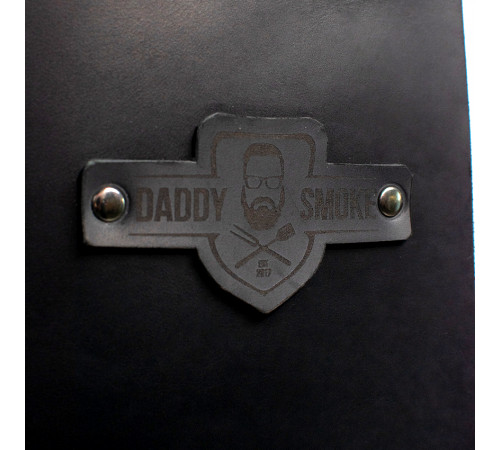 Шкіряний фартух Daddy Smoke чорний