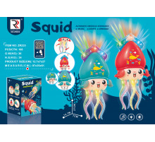 Іграшка танцюючий музичний восьминіг з підсвіткою ZR233 (108 шт)