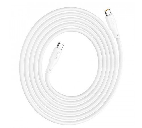 Кабель HOCO X93 Type-C to Type-C 240W, 2m, TPE, TPE connectors, White (6931474790743)
