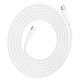 Кабель HOCO X93 Type-C to Type-C 240W, 2m, TPE, TPE connectors, White (6931474790743)