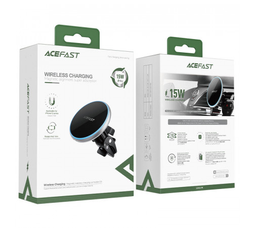 Автотримач для телефона з БЗП ACEFAST D3 magnetic wireless charging car holder Silver (6974316280446)