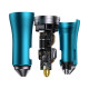 Автомобільний зарядний пристрій Baseus Golden Contactor Pro Dual Fast Charger Car Charger C+C 40W Blue (CGJP000003)