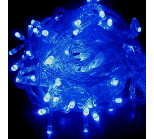 Гирлянда RD-7055 200LED УЛИЦА Провод-Белый, Цвет ламп-Синий (50 шт/ящ)