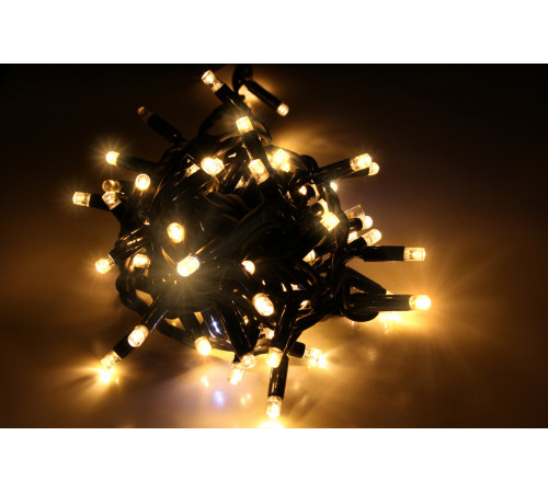 Гирлянда RD-7062 200LED УЛИЦА Провод-Чёрный, Цвет ламп-Тёплый (50 шт/ящ)