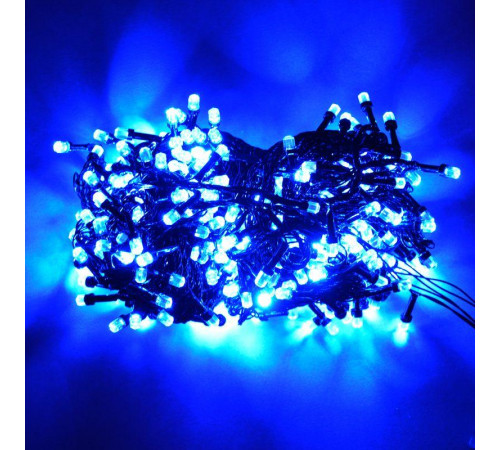 Гирлянда RD-7064 200LED УЛИЦА Провод-Чёрный, Цвет ламп-Синий [602] (50 шт/ящ)