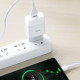 Мережевий зарядний пристрій з кабелем HOCO C72A Glorious single port charger set(Type-C) 10.5W White (6931474713018)