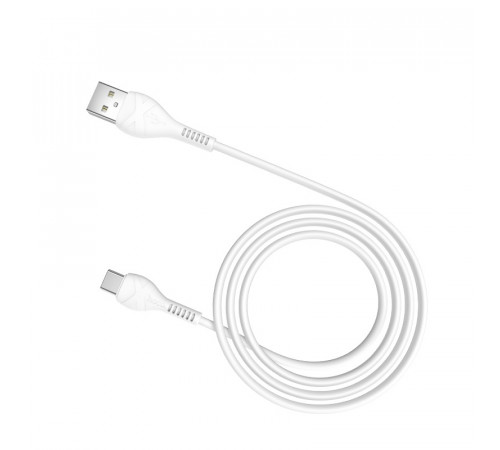 Кабель HOCO X37 USB to Type-C 3A, 1m, PVC, PVC connectors, White (6931474710512)