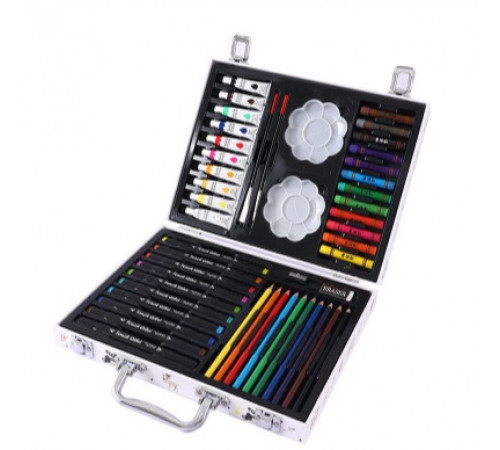 НЕТУ Набор для творчества в алюминиевом чемодане 001 68 предм. // [204] (20 шт/ящ) @