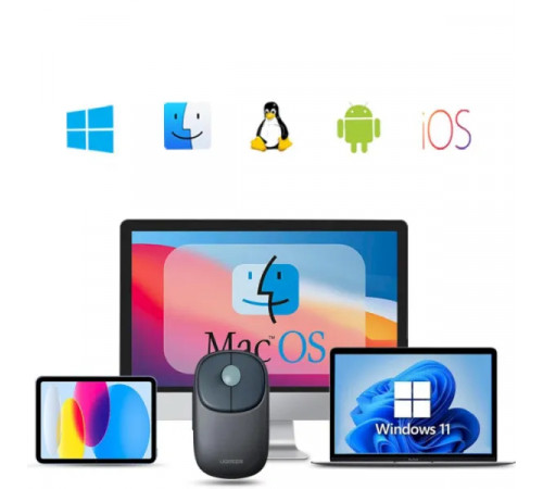 Маніпулятор миша бездротова UGREEN FUN+ Wireless Mouse Blue (UGR-90538)