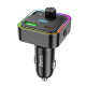 АЗП з FM-модулятором HOCO E81 Fantasy PD30W+QC3.0 car BT FM transmitter Black (6942007612296)