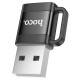 Адаптер HOCO UA31D USB male to Type-C female USB2.0 adapter Black (6942007628143)