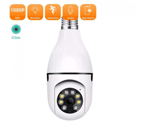 Камера видеонаблюдения в патрон PTZ-Lamp app-V380 // [101] 12кг (50 шт/ящ)