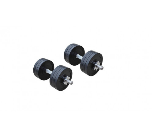Обрезиненные гантели RN-Sport 2 по 16 кг (RN_OD2х16)