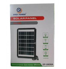 Зарядное устройство EP-0606A с солнечной панелью 5в1 6V 6W // (30 шт/ящ)